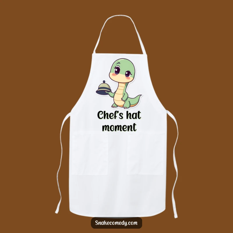 Funny Surprised Snake Apron: Kitchen Surprise, Humorous Chef's Gift