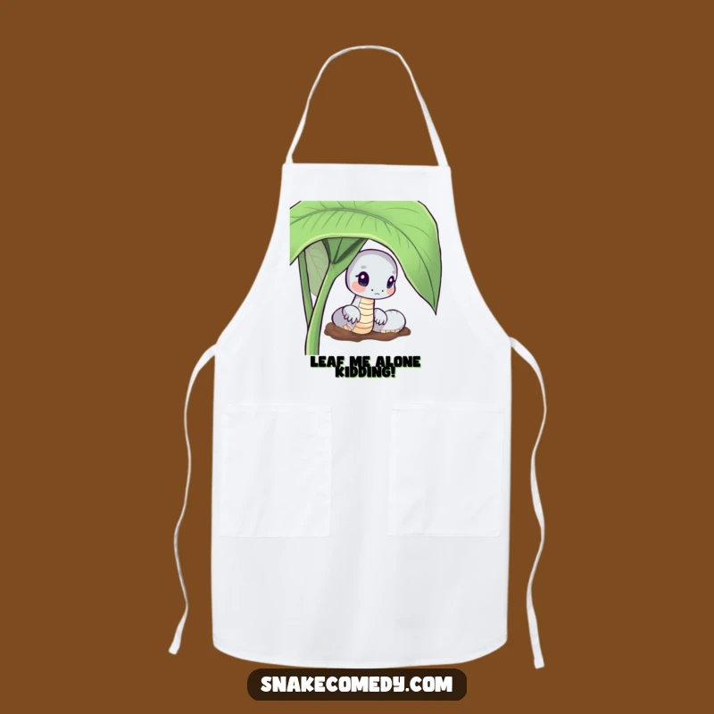 Curious Snake Apron: Funny Peek-a-Boo Kitchen Wear for Gardeners