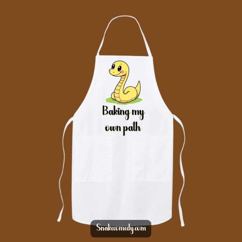 Funny Snake Path Apron: Joyful Kitchen Wear for Colorful Cooking