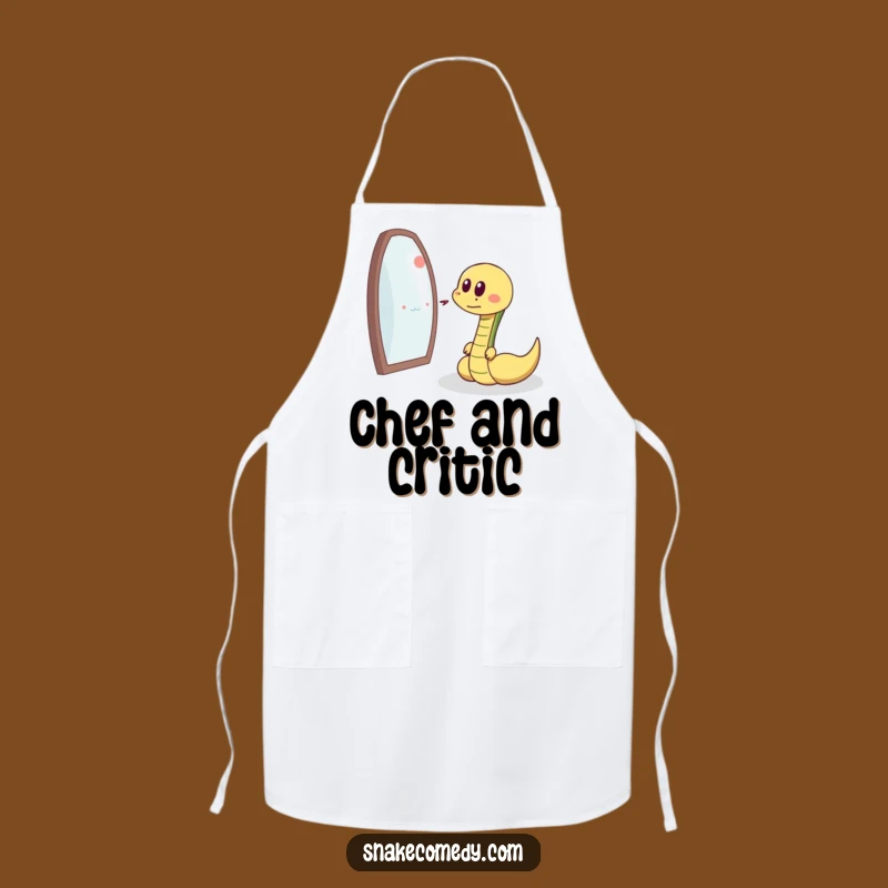 Funny Snake Reflection Chase Apron - Kitchen Cartoon Pet Protection Gift