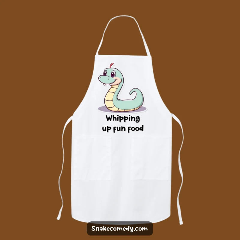 Funny Serpentine Loop Apron: Cook with Playful Grins & Snake Style!