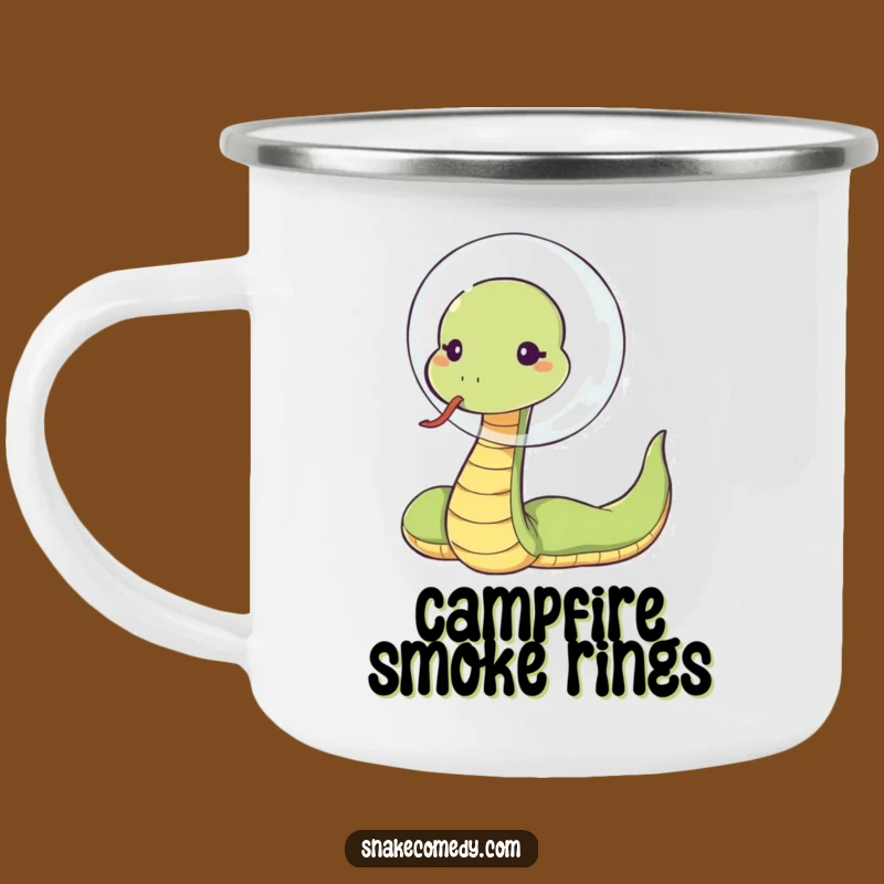 Funny Snake Bubble Blow Camping Mug - Outdoor Cartoon Cup Gift