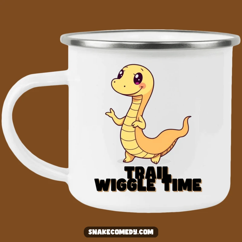 Funny Wiggle Snake Camping Mug: Your Dancing Trail Buddy's Gift