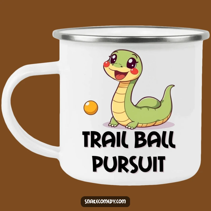 Funny Snake Ball Camping Mug: Excited Wiggle Snake Chasing Toy, Playful Outdoor Gift!