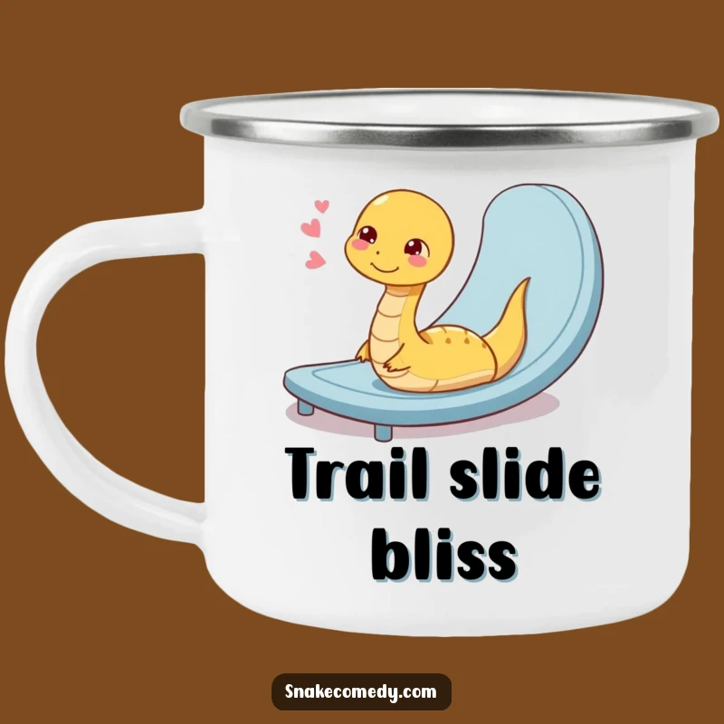 Funny Snake Ramp Slide Camping Mug: Adventure with Hilarious Serenity
