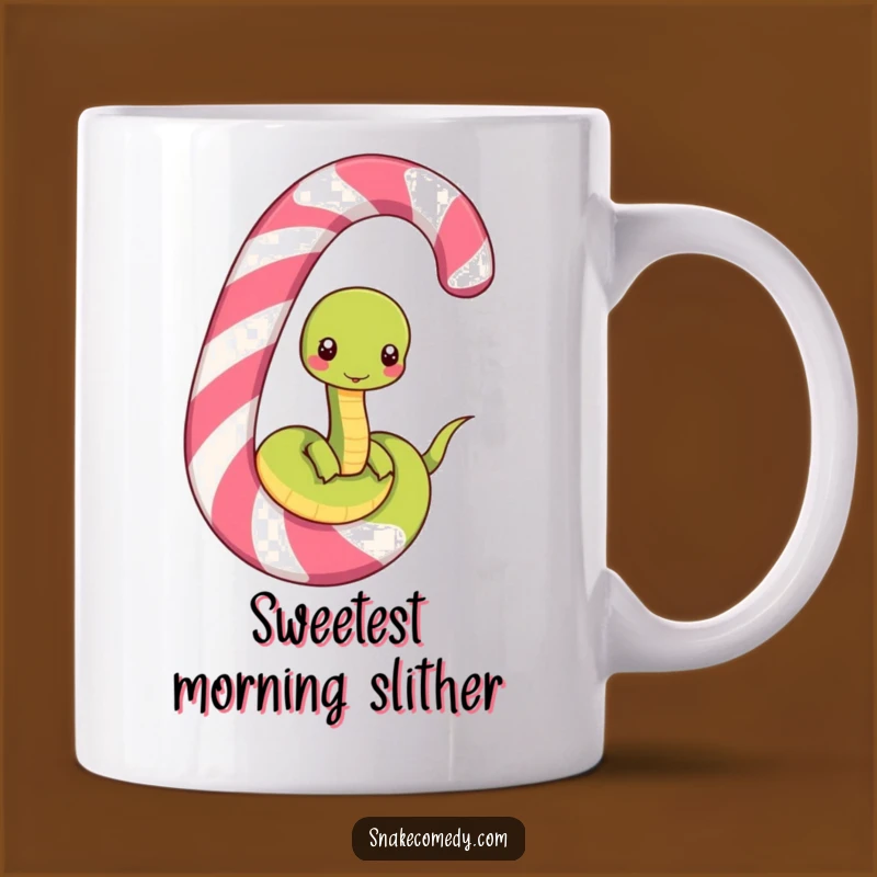 Funny Candy Cane Snake Mug: A Sweet & Hilarious Treat for Snake Lovers