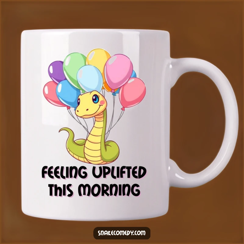 Funny Snake Balloon Tangled Mug: Whimsical Gift for Serpent Lovers