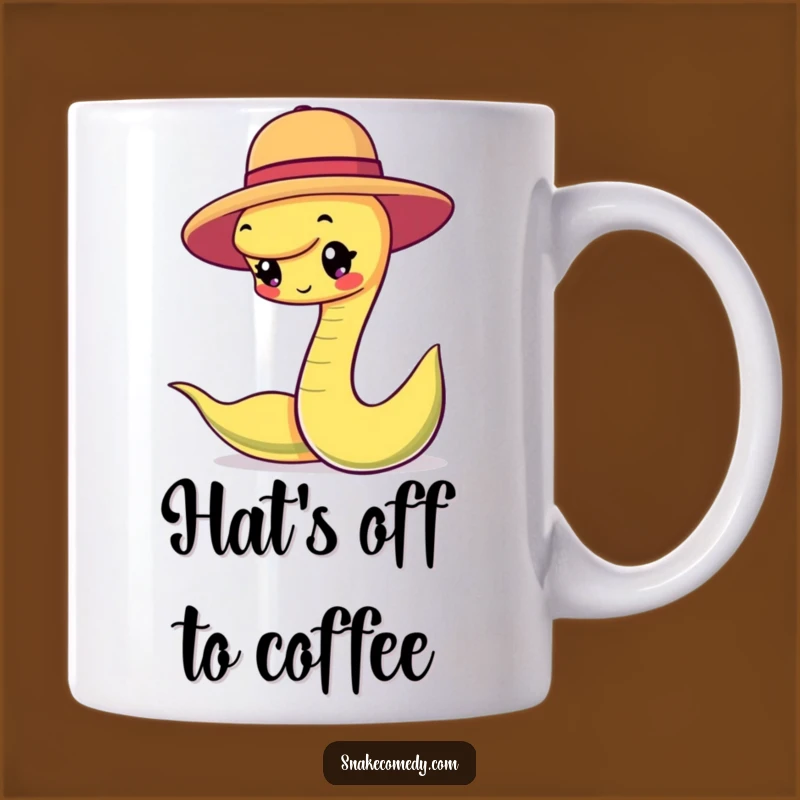 Funny Snake Hat Balancing Mug - Charming & Whimsical Gift Idea!
