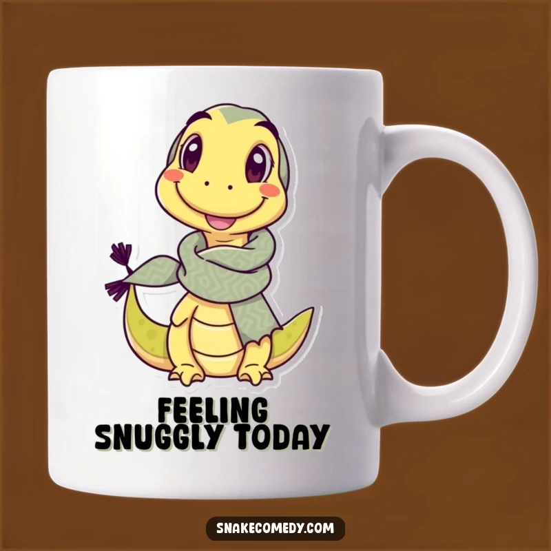 Funny Snake in Big Scarf Mug: A Delightful Character Gift for Snake Lovers.