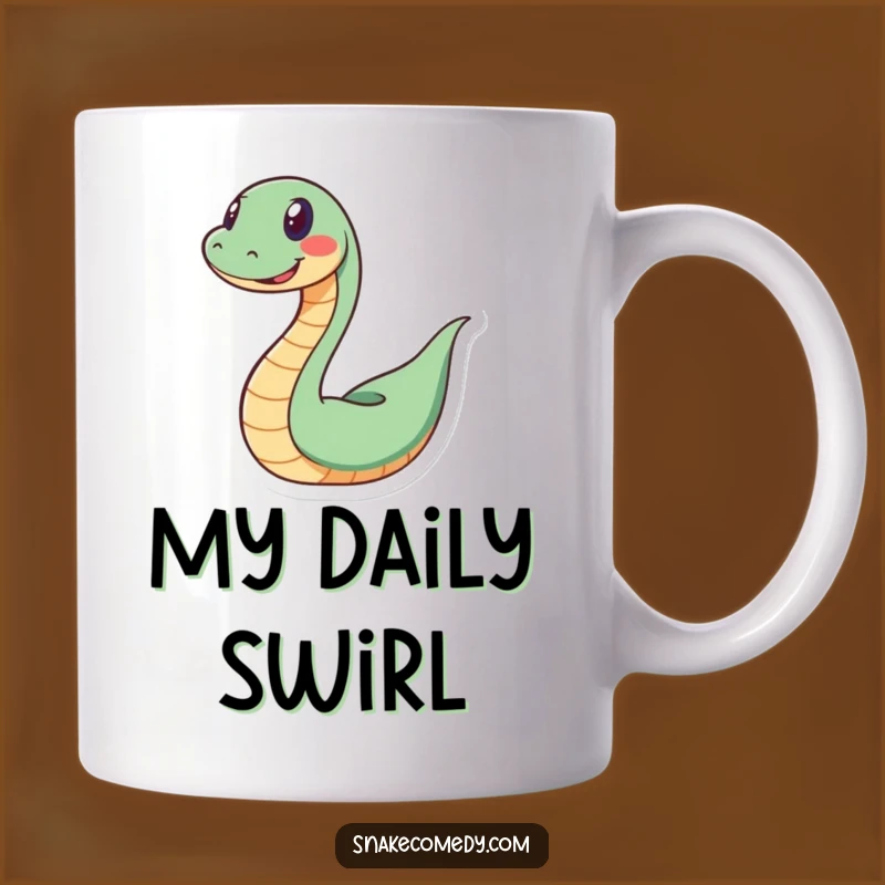 Funny Spiral Snake Mug: A Grinning Serpent's Playful Gift
