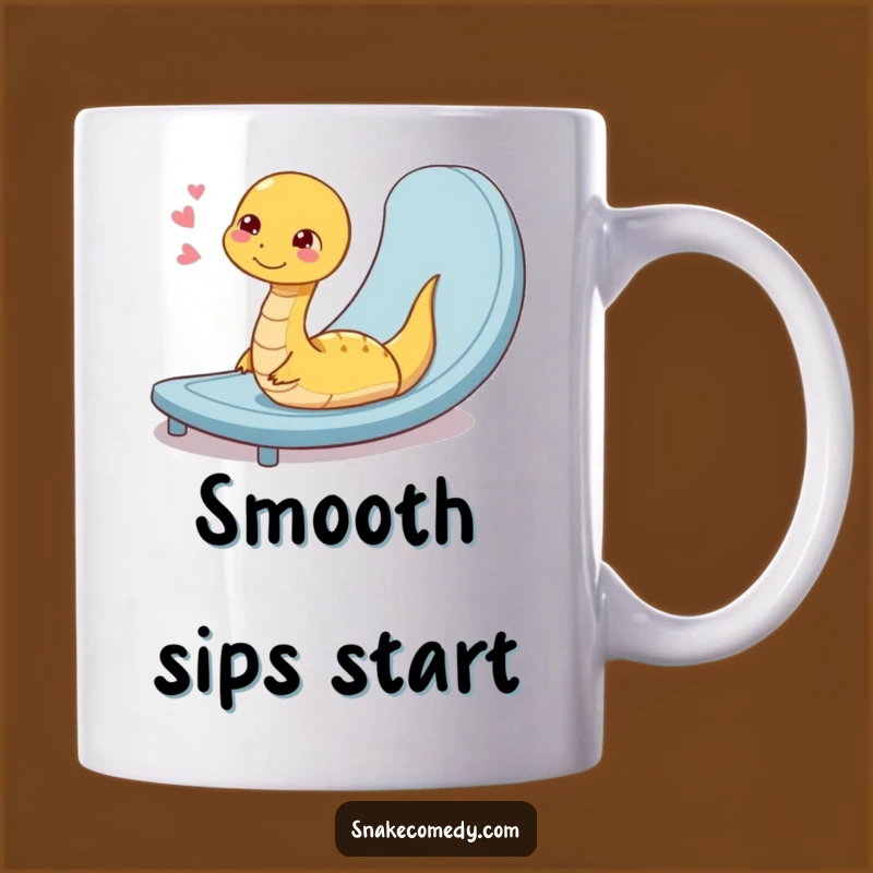 Funny Snake Ramp Slide Mug: Perfect Relaxed Gift for Calm Snake Lovers