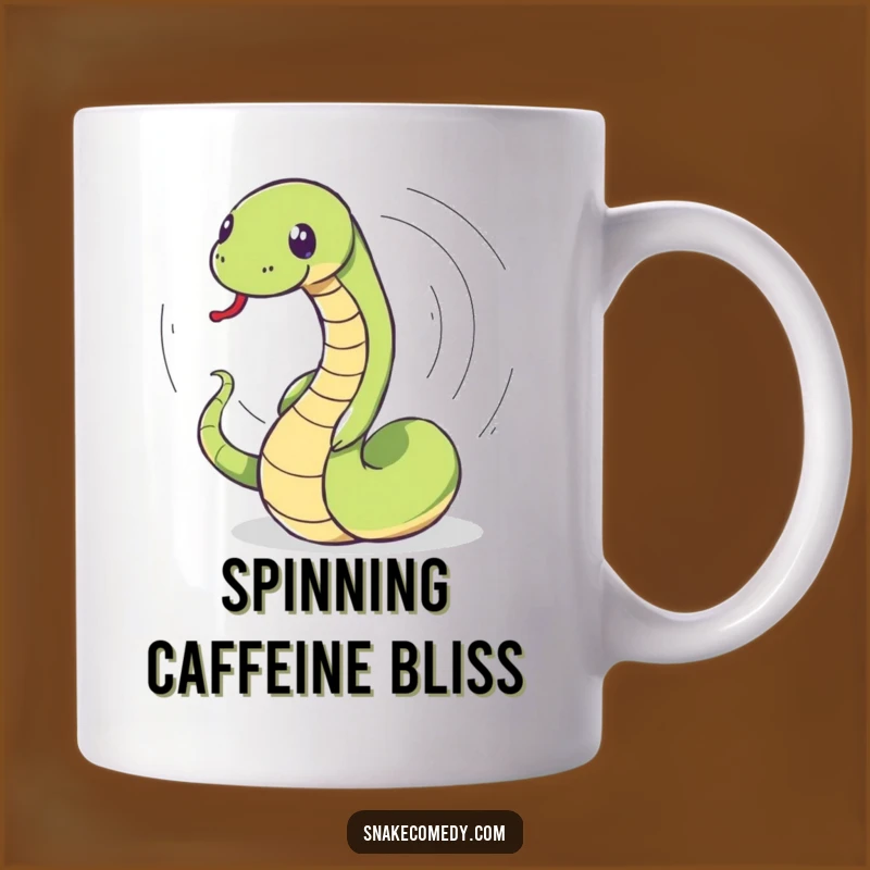 Funny Snake Tail Chase Mug: Hilarious Dizzy Fun for Coffee Lovers