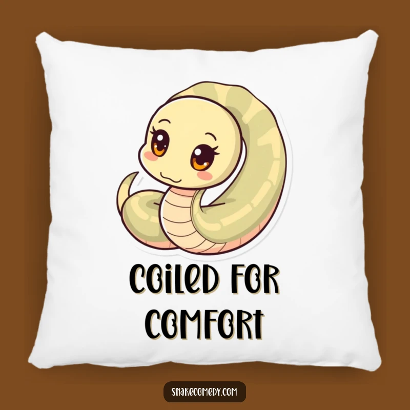 Funny Snake Coil Pillow: Cozy Comfort & Curious Snake Charm!