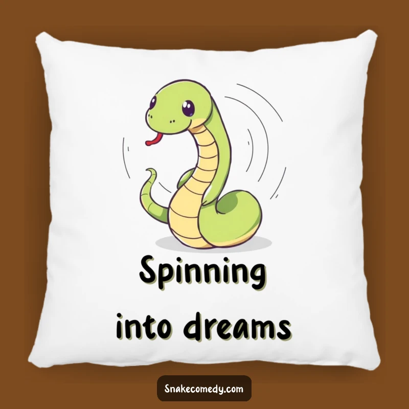 Cuddly Snake Spin Pillow: Soft Comfort with a Dizzying Twist