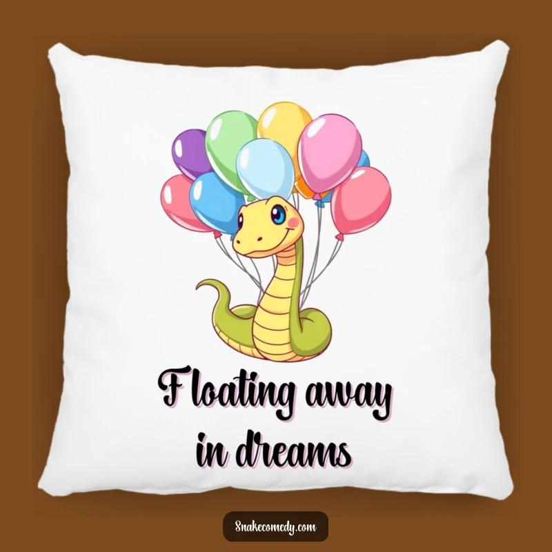 Funny Snake Balloon Tangled Pillow: Comfy & Whimsical Accent