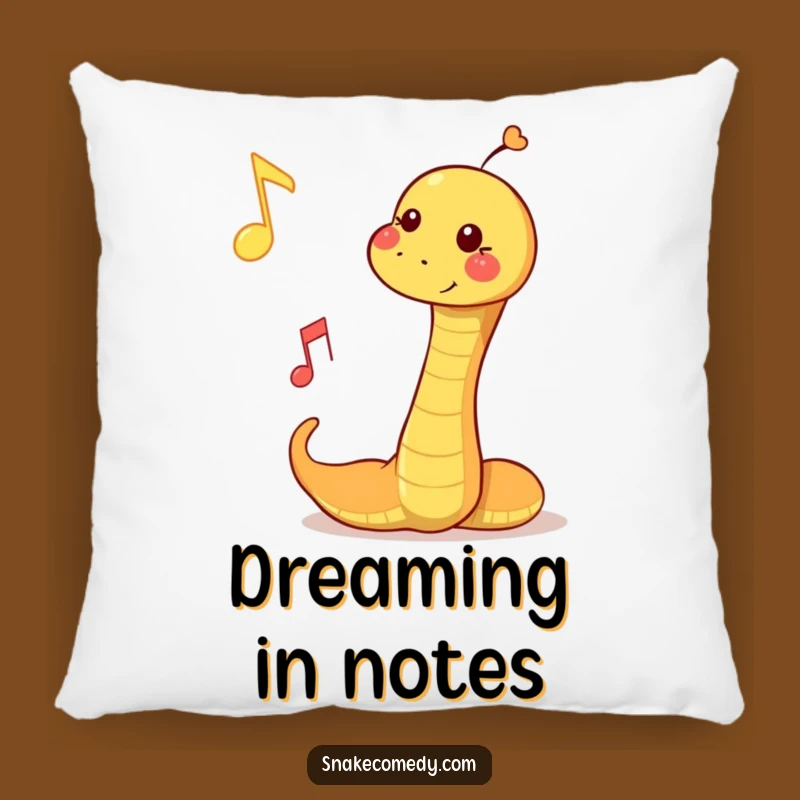Funny Musical Snake Pillow: Cozy Bouncing Note Cushion, Perfect Funny Gift