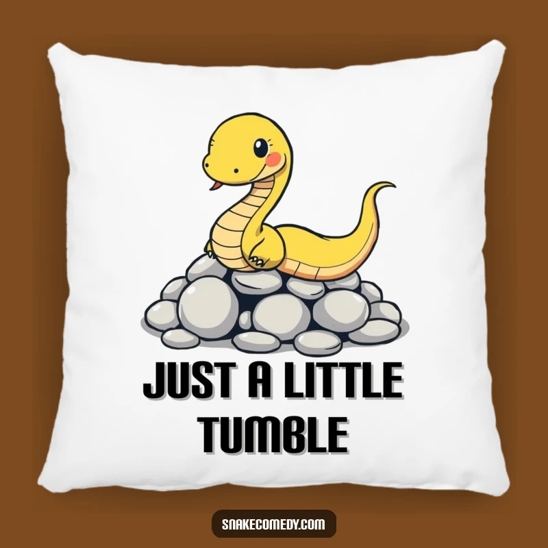 Funny Slipping Snake Pillow: Cozy Reptile Stone Slide Comfort