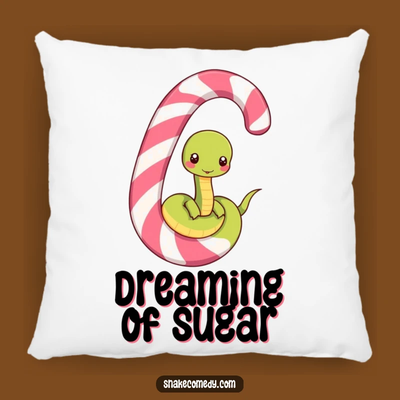 Funny Snake Candy Cane Pillow: Cozy Comfort with Hilarious Serpent Charm