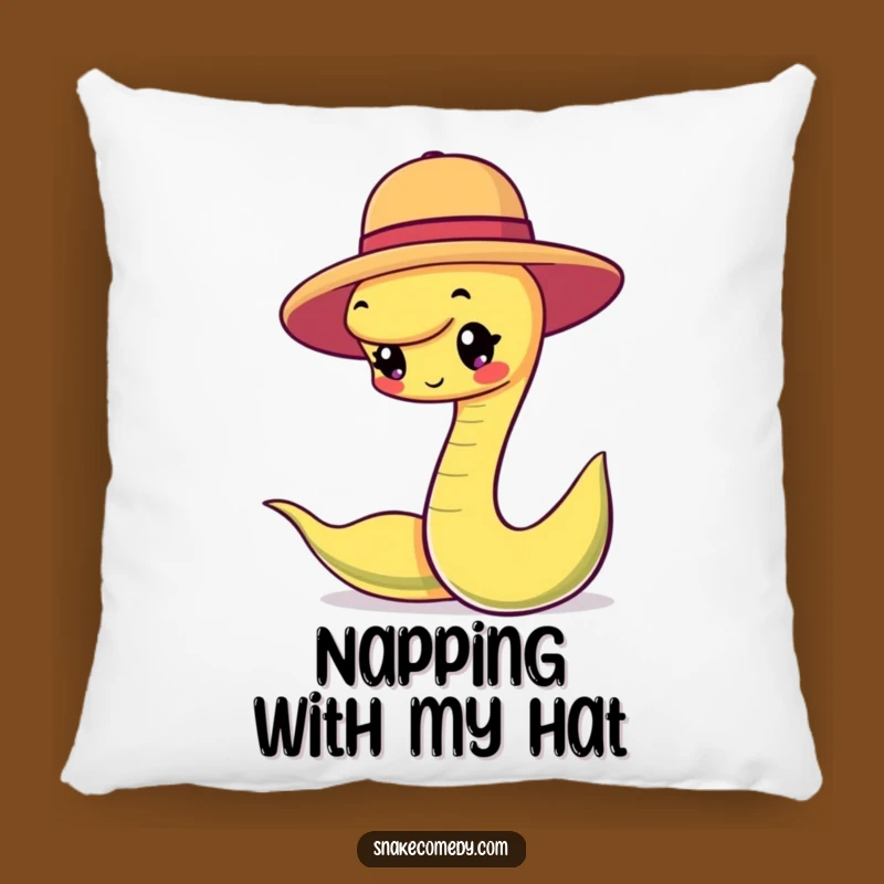 Funny Snake Hat Balancing Pillow - Cozy Comfort & Charming Decor!