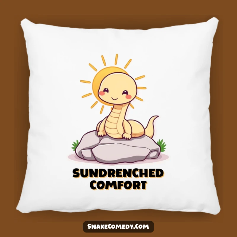 Funny Snake Sunning Pillow - Comfy & Cool Reptile Accent