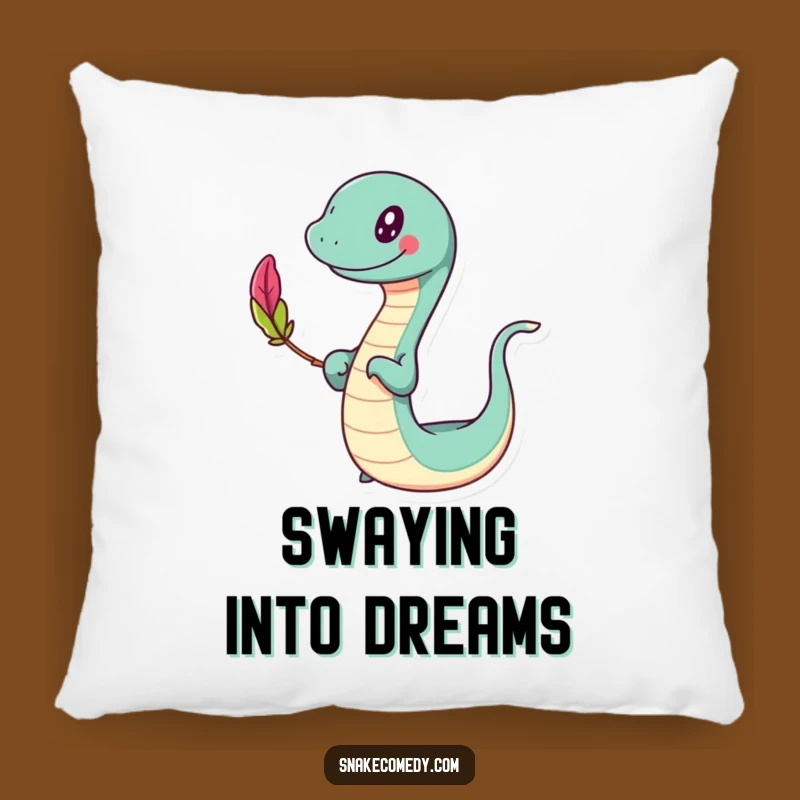 Funny Slithering Feather Pillow: Cozy Comfort & Happy Balance!
