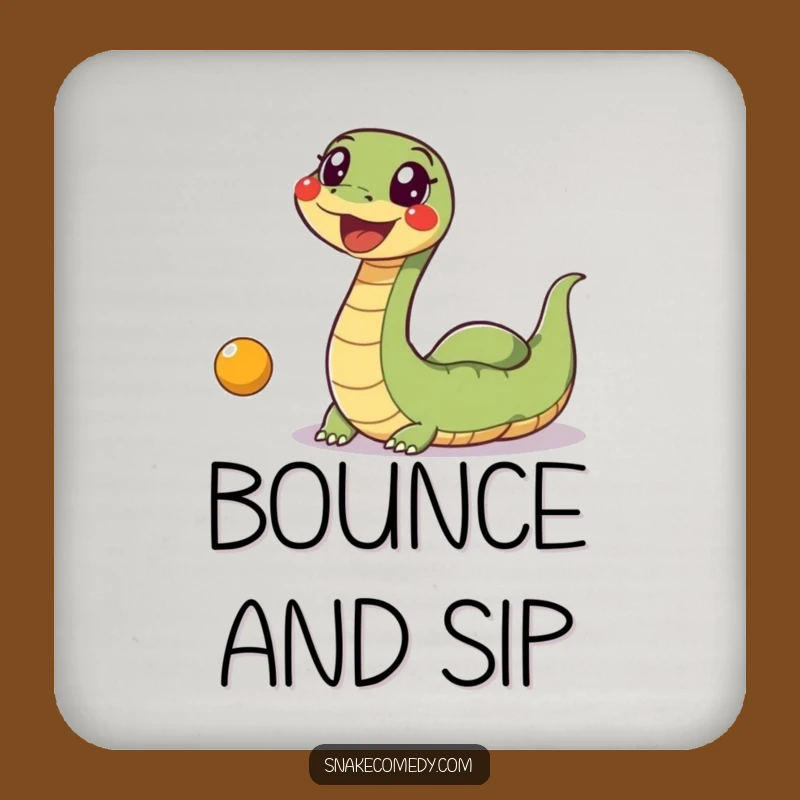 Funny Snake Ball Coaster: Excited Wiggle Snake Chasing Toy, Playful Drink Protector Gift!