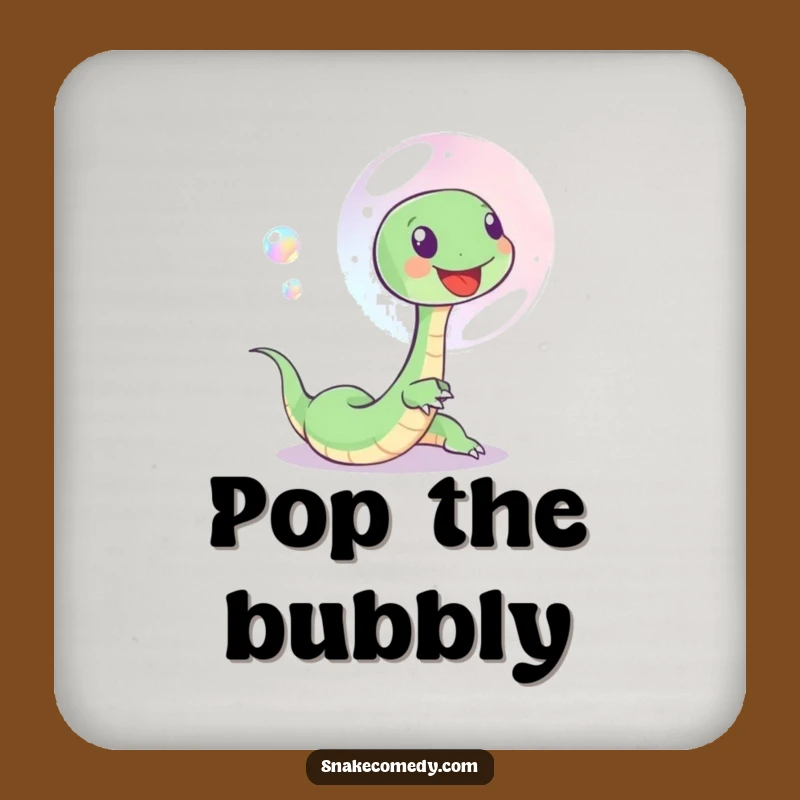 Funny Bubble Snake Coaster - Protects with Joyful Serpent Charm, Gift
