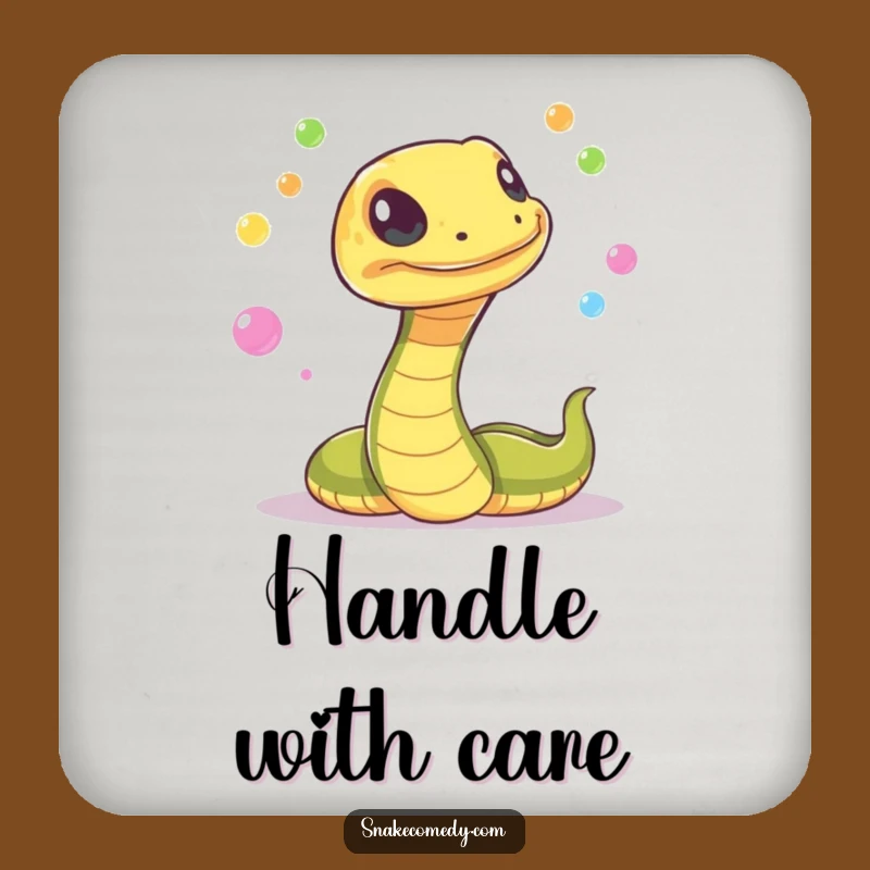 Funny Snake Juggling Coaster: Protect Surfaces with Orb Art, Funny Gift