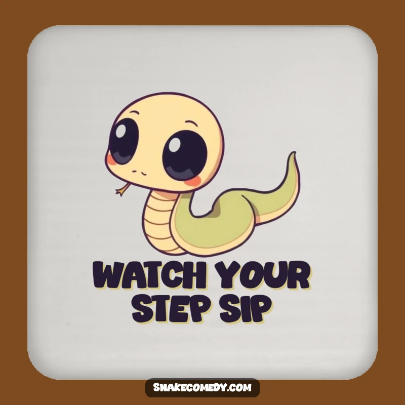 Funny Tripping Snake Coaster: Clumsy Surface Protection & Comic Relief