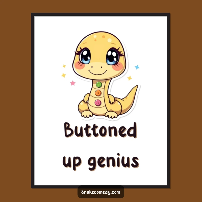 Funny Juggling Snake Poster: Sparkling Art, Whimsical Wall Decor Gift