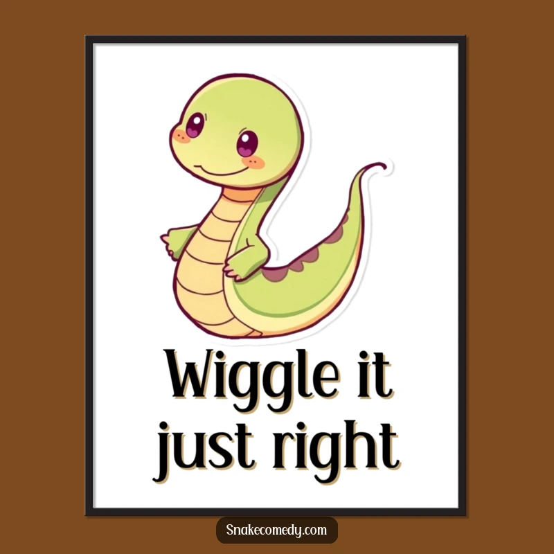 Funny Snake Dancing Poster - Wiggle Your Walls with Art!