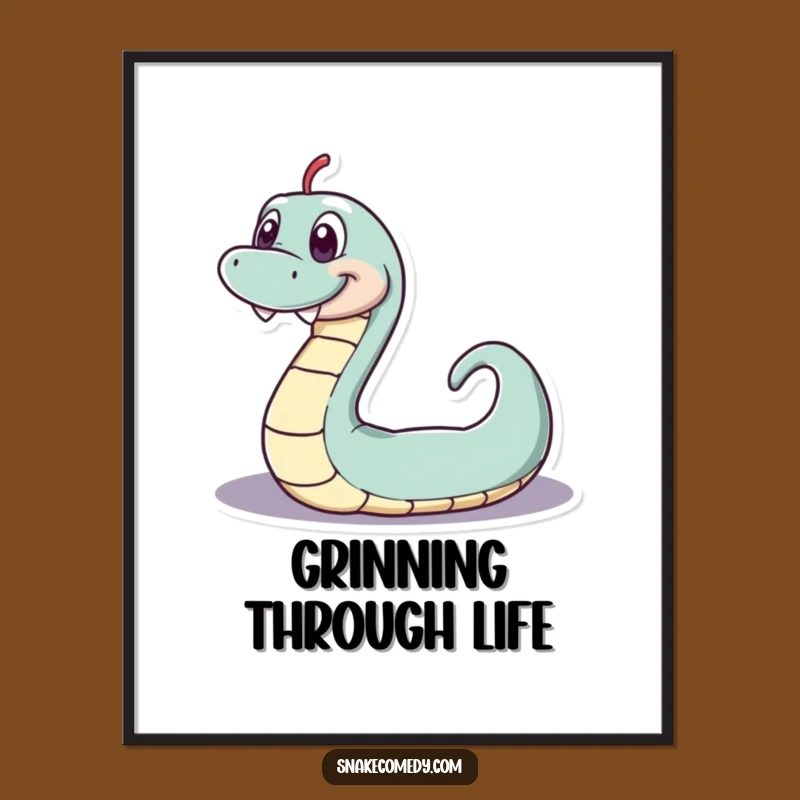 Funny Serpentine Loop Poster: Bring Playful Grins to Your Walls!