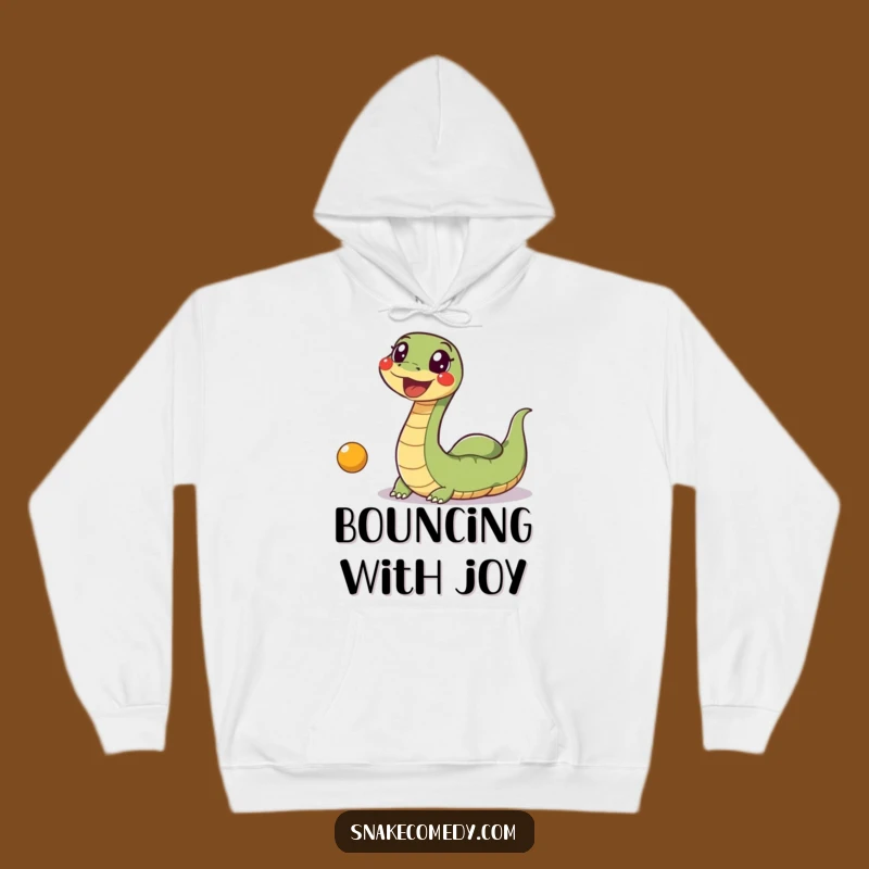 Funny Snake Ball Hoodie: Excited Wiggle Snake Chasing Toy, Cozy & Hilarious Gift!
