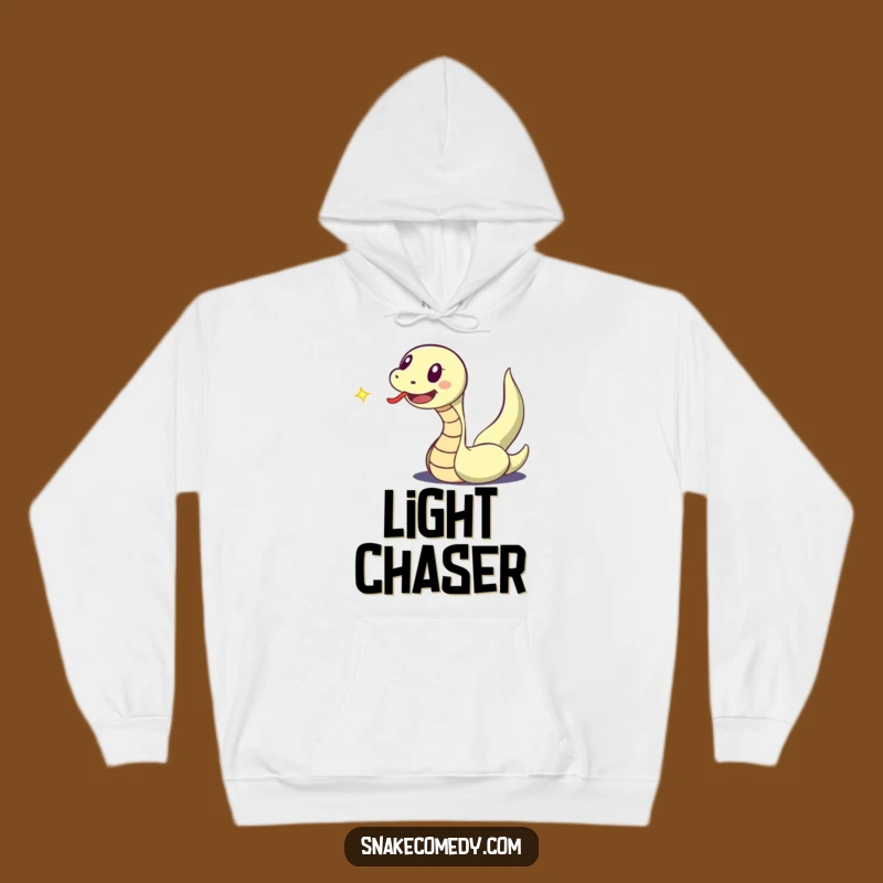Funny Snake Light Chase Hoodie: Cozy and Humorous Pursuit Gear!