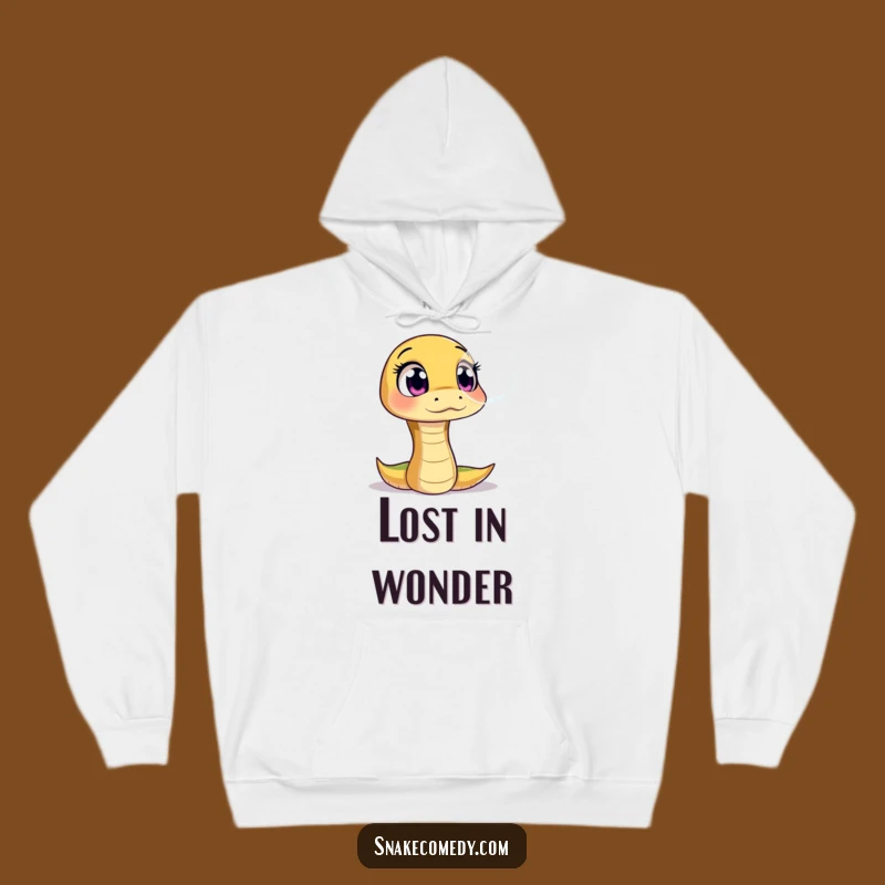 Cozy Funny Snake Bubble Hoodie: Warmth Meets Wide-Eyed Wonder