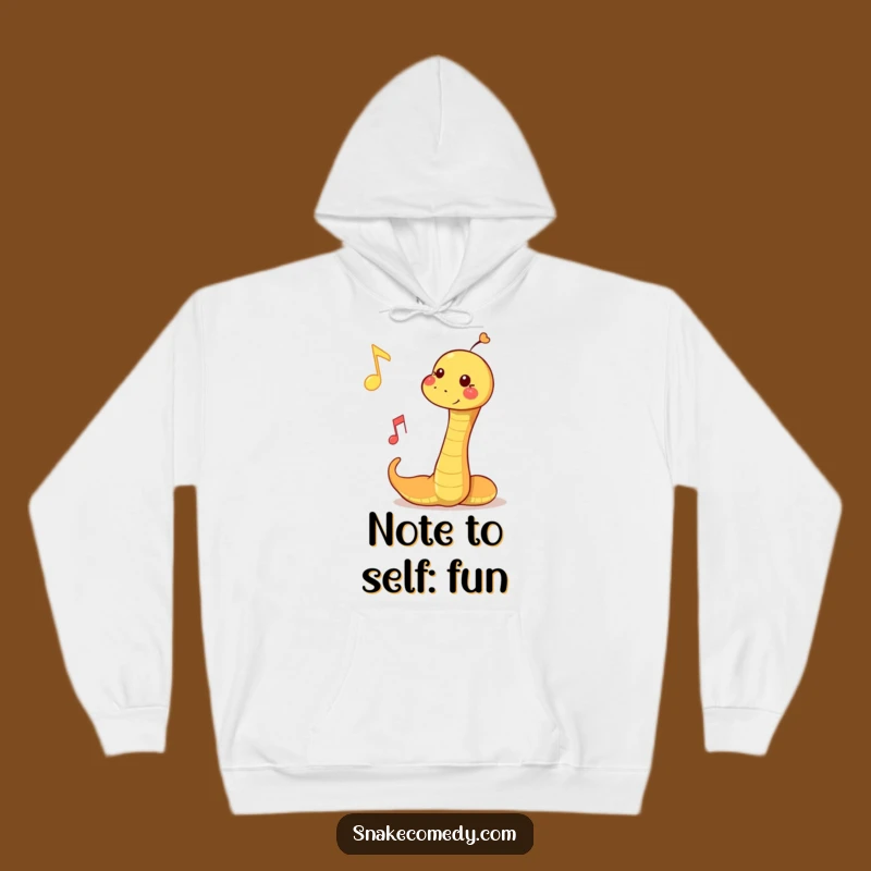 Funny Musical Snake Hoodie: Cozy Bouncing Note Wear, Ideal Funny Gift