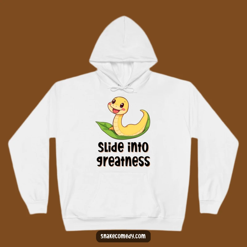 Cozy Funny Snake Sliding Hoodie - Warm Adventure Comfort Gift