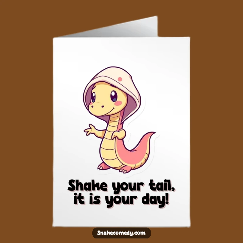 Free Printable Birthday Card: Silly Snake Dance, Perfect Downloadable Gift!