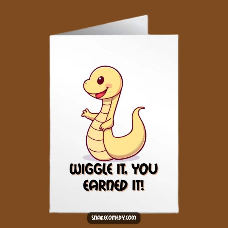 Free Printable Dancing Snake Congrats Card - Unique Downloadable Gift For New Triumphs