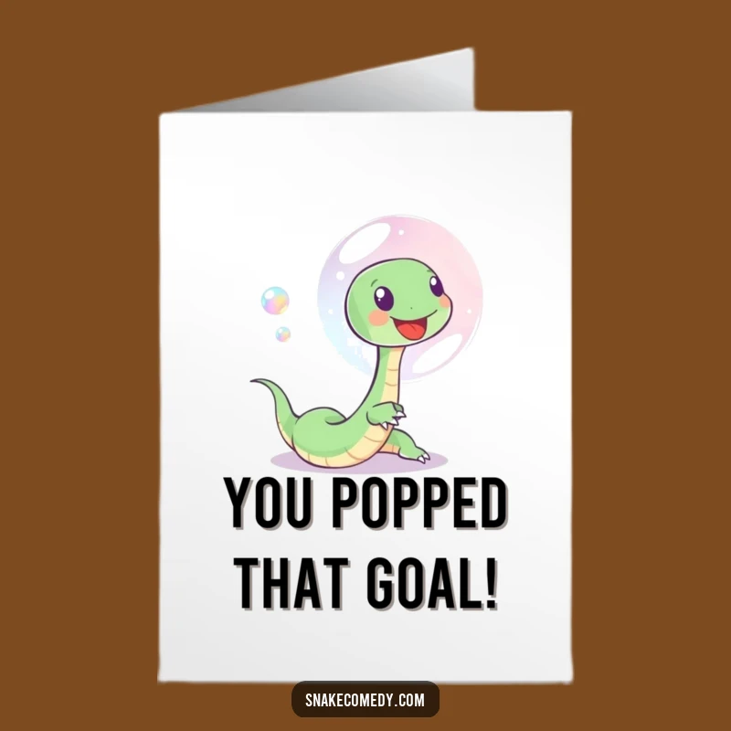 Free Printable Bubble Snake Congrats Card - Unique Downloadable Gift For Brilliant Moments