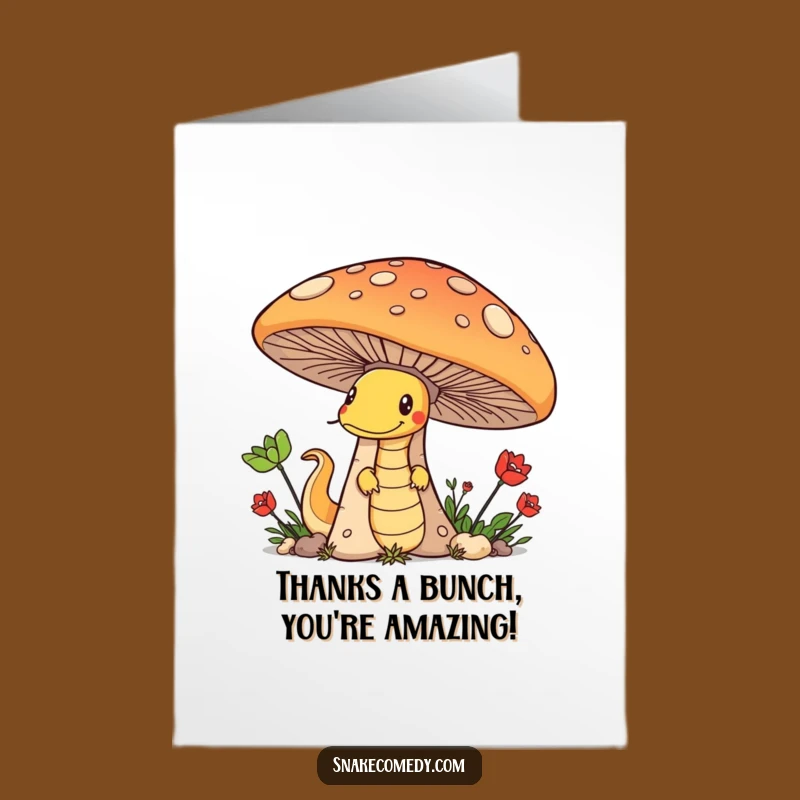 Funny Free Printable Thank You Card: Snake's Mischief, Downloadable Gratitude!