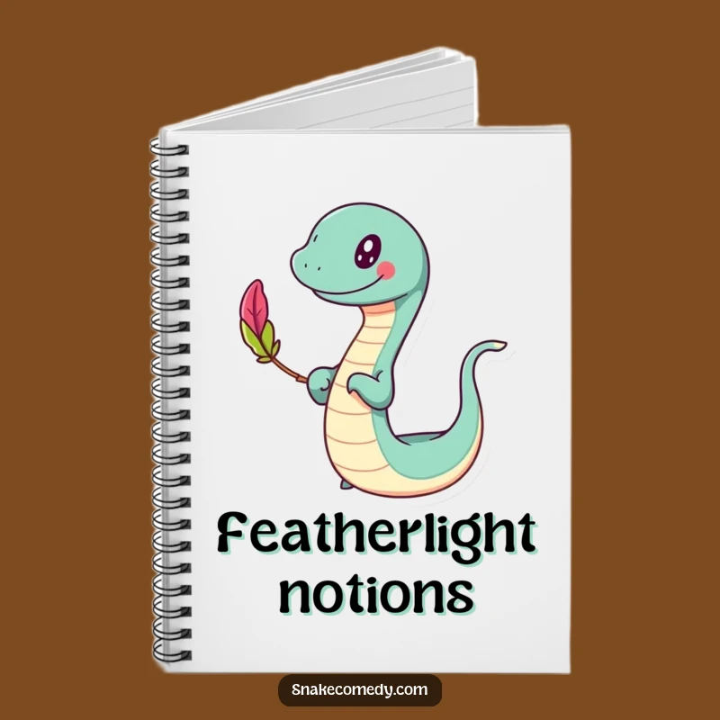 Funny Slithering Feather Notebook: Jot Down Ideas with Happy Balance!