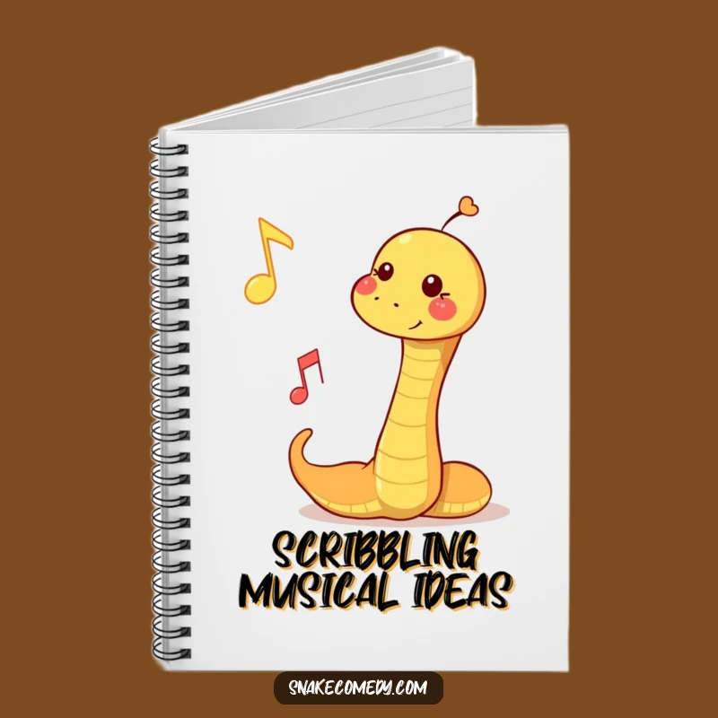 Funny Musical Snake Notebook: Bouncing Note Journal, Perfect Funny Gift