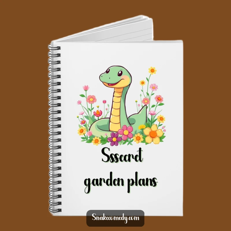 Funny Snake Flower Notebook: Jot Down Ideas with Joyful Flair