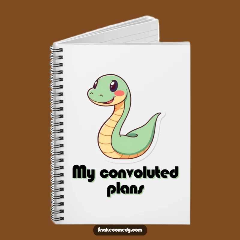 Funny Spiral Snake Notebook: Jot Down Ideas with This Playful Serpent's Pad
