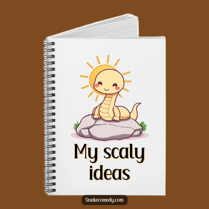 Funny Snake Sunning Notebook - Jot Down Sunny Thoughts!
