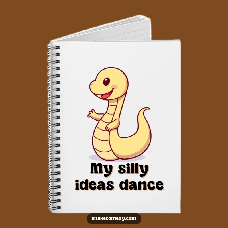 Funny Wobbly Dance Snake Notebook - Happy Serpent Journal, Gift