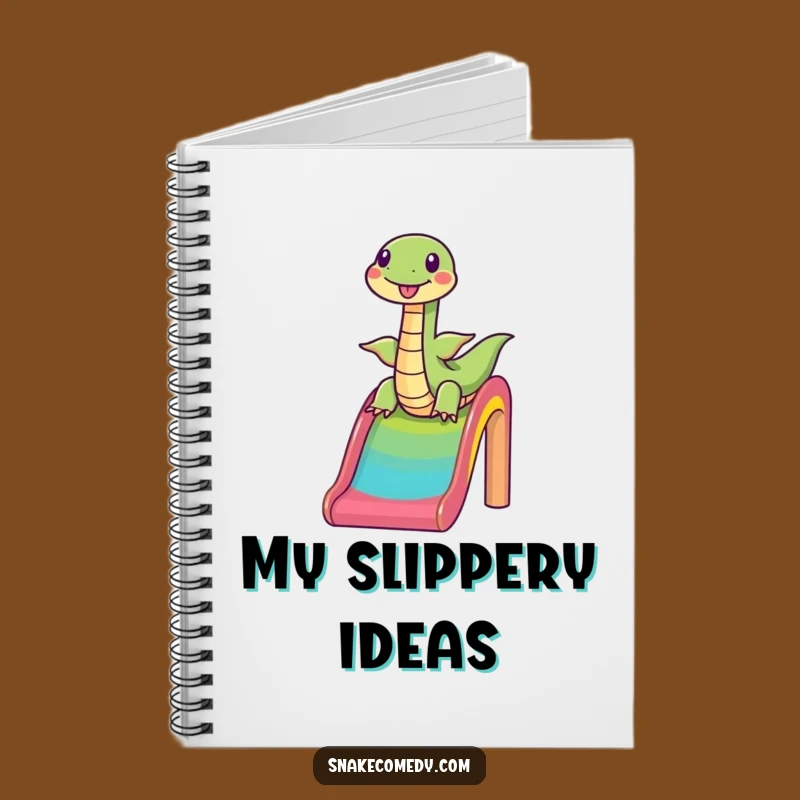 Funny Snake Rainbow Slide Notebook - Journal Cartoon Pet Fun Gift