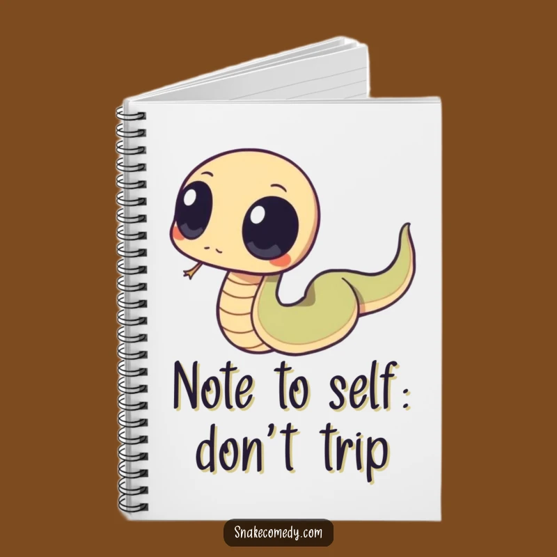 Funny Tripping Snake Notebook: Jot Down Ideas with Clumsy Charm