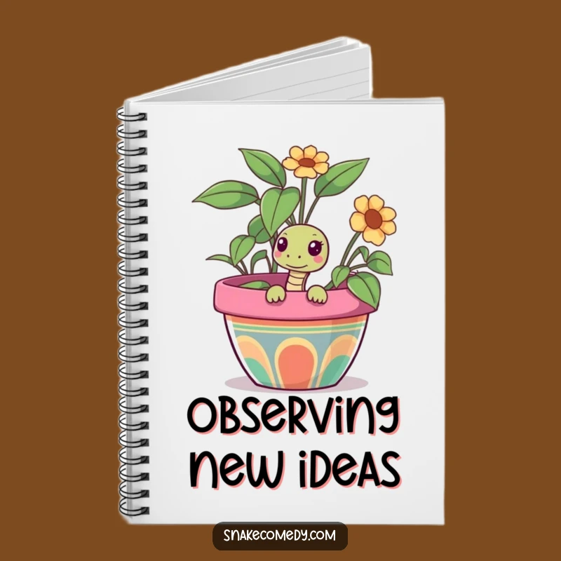 Funny Snake Pot Notebook: Jot Down Ideas with Curious Charm